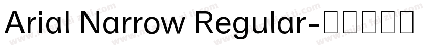 Arial Narrow Regular字体转换